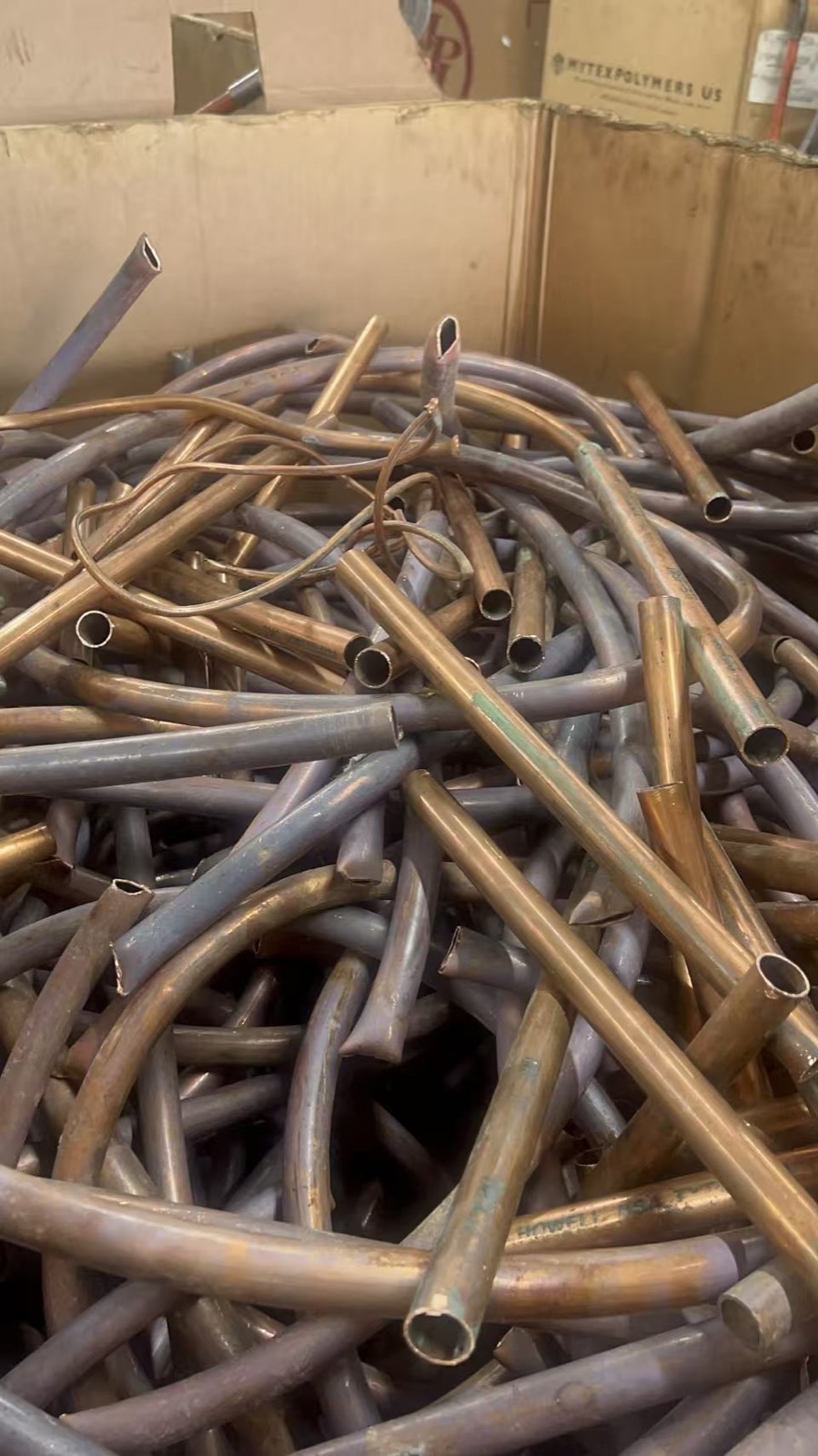 Copper tubing scrap ready for wholesale trade
